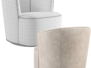 Arden Swivel Chair Restoration Hardware RH Modello 3D