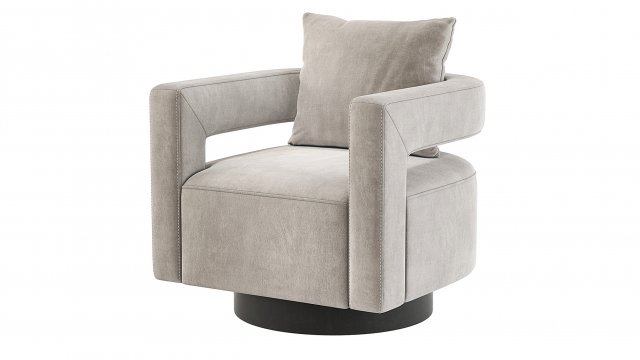Alcoma Swivel Chair Ashley 3D Model .c4d .max .obj .3ds .fbx .stl .blend 