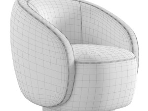 Kelly Wearstler Wetherly Swivel Chair 3D Модель