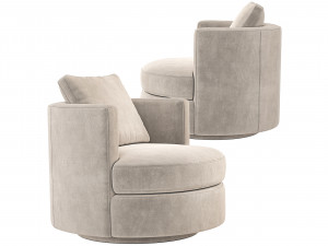Wren Swivel Chair Restoration Hardware RH 3D Model