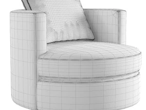 Wren Swivel Chair Restoration Hardware RH 3D Model