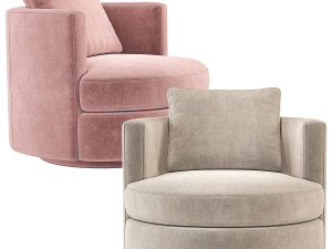 Wren Swivel Chair Restoration Hardware RH Model 3D