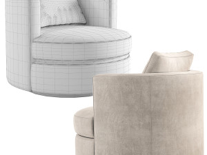Wren Swivel Chair Restoration Hardware RH Model 3D