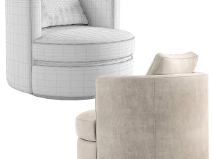 Wren Swivel Chair Restoration Hardware RH 3D Model