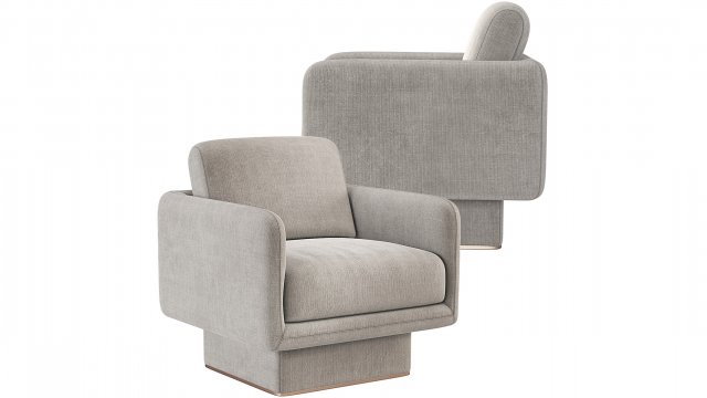 Lilas Armchair Gallotti Radice 3D-Modell .c4d .max .obj .3ds .fbx .stl .blend 