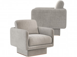 Lilas Armchair Gallotti Radice 3D Model