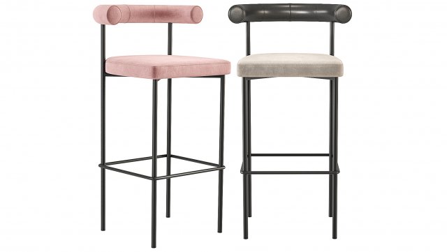 Kashmir Stool Simon James Model 3D .c4d .max .obj .3ds .fbx .stl .blend 