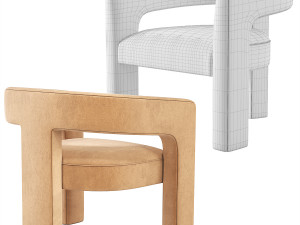 INES Chair Restoration Hardware RH 3D Model