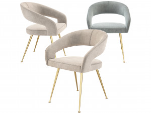 Eichholtz Bravo Dining Chair 3D Model