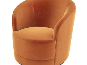 Crate and Barrel Infiniti Swivel Chair 3Dモデル
