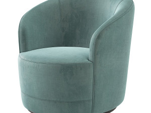 Crate and Barrel Infiniti Swivel Chair 3Dモデル