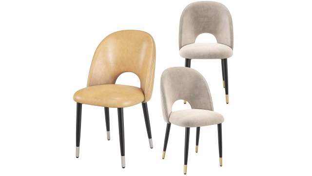 Iris Dining Chair Kare Design 3D 모델 .c4d .max .obj .3ds .fbx .stl .blend 