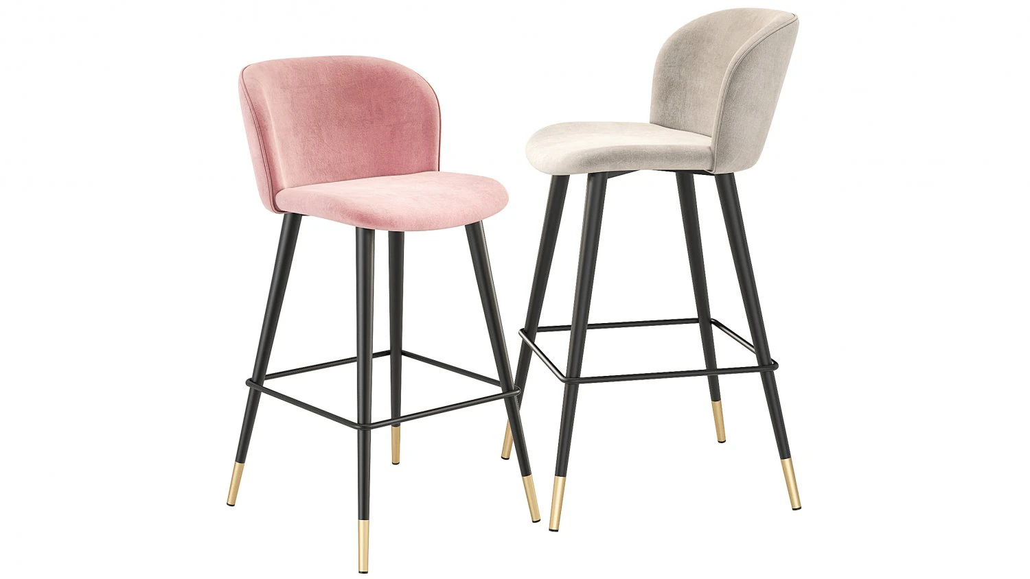 Eichholtz Volante Bar Stool 3D Model .c4d .max .obj .3ds .fbx .stl .blend 