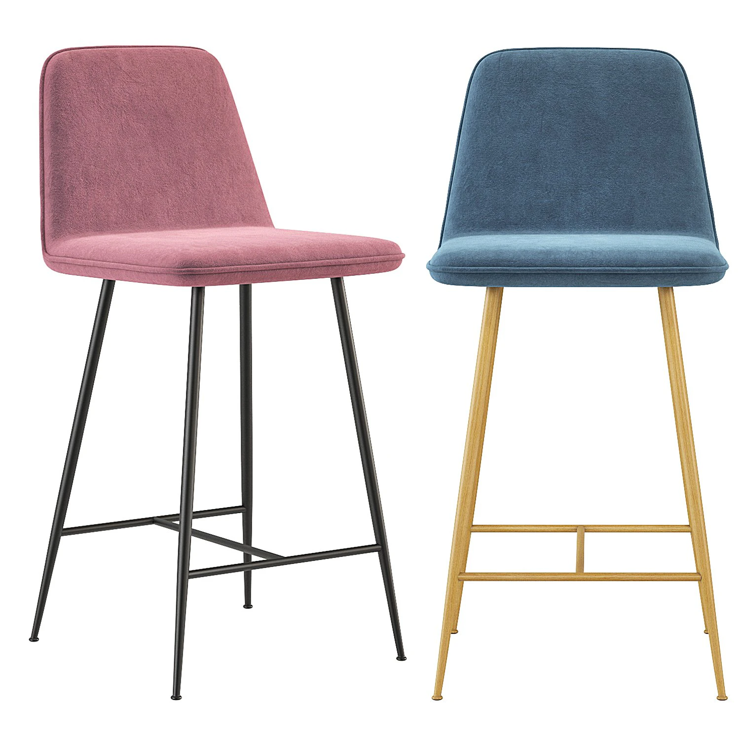 Spine Metal Barstool Space Copenhagen 3D Model .c4d .max .obj .3ds .fbx .stl .blend