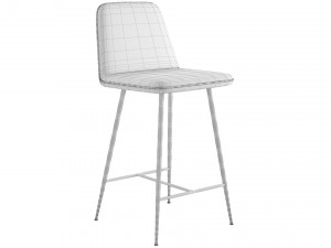Spine Metal Barstool Space Copenhagen 3Dモデル