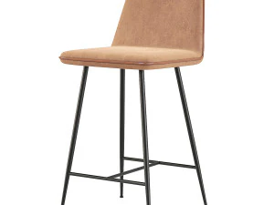 Spine Metal Barstool Space Copenhagen 3D Model