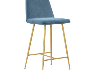 Spine Metal Barstool Space Copenhagen 3D Model