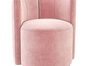 Fendi Casa Loulou Armchair 3D Модель