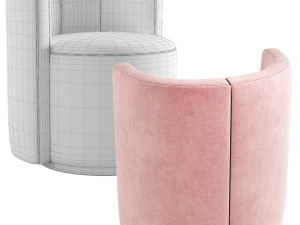 Fendi Casa Loulou Armchair 3D Модель