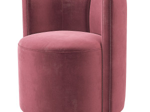 Fendi Casa Loulou Armchair 3D Модель