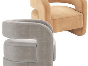 Kirby Chair Mitchell Gold Bob Williams 3D Model
