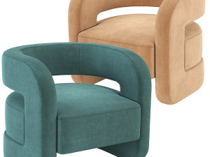 Kirby Chair Mitchell Gold Bob Williams 3D Model