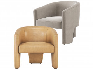Fae Chair Four Hands Grayson 3D Model