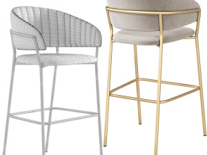 Deephouse Pisa Bar Stool 3D Model