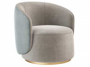 Fendi Casa Annabelle Armchair 3D मॉडल