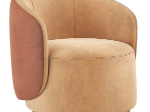 Poltroncina Fendi Casa Annabelle Modello 3D