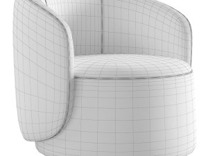 Fendi Casa Annabelle Armchair 3D Model