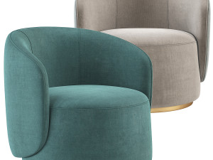 Fendi Casa Annabelle Armchair 3D Model