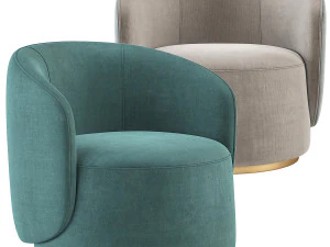 Poltroncina Fendi Casa Annabelle Modello 3D