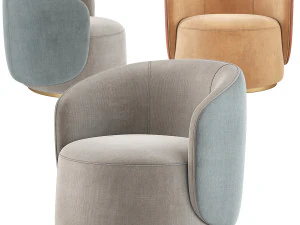 Poltroncina Fendi Casa Annabelle Modello 3D