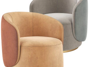 Poltroncina Fendi Casa Annabelle Modello 3D