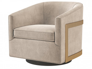 Reginald Swivel Chair Restoration Hardware RH 3D Model