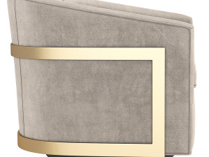 Reginald Swivel Chair Restoration Hardware RH 3D Model