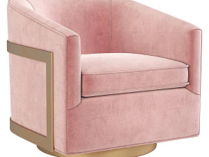 Hardware de restaura&ccedil;&atilde;o de cadeira girat&oacute;ria Reginald RH Modelo 3D