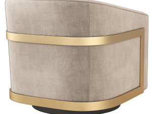 Reginald Swivel Chair Restoration Hardware RH 3D Model
