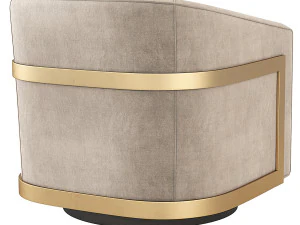 Hardware de restaura&ccedil;&atilde;o de cadeira girat&oacute;ria Reginald RH Modelo 3D