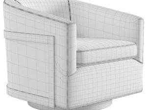 Hardware de restaura&ccedil;&atilde;o de cadeira girat&oacute;ria Reginald RH Modelo 3D