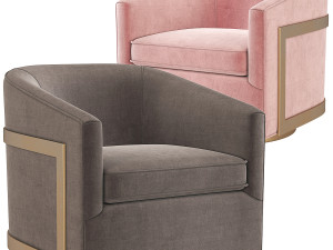 Reginald Swivel Chair Restoration Hardware RH 3D Model