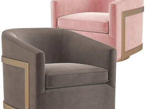 Hardware de restaura&ccedil;&atilde;o de cadeira girat&oacute;ria Reginald RH Modelo 3D