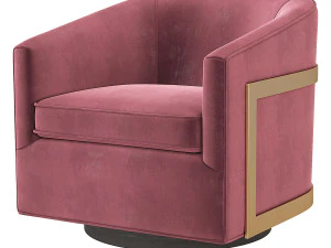 Hardware de restaura&ccedil;&atilde;o de cadeira girat&oacute;ria Reginald RH Modelo 3D