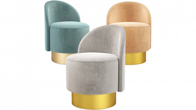 Pastilles Armchair Tacchini Italia 3D Model .c4d .max .obj .3ds .fbx .stl .blend 