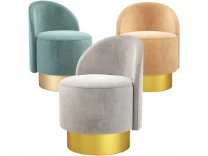 Sill&oacute;n Pastillas Tacchini Italia Modelo 3D