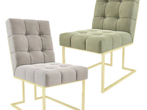 Goldfinger Dining Chair Jonathan Adler 3D Model