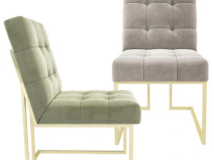 Goldfinger Dining Chair Jonathan Adler 3D Model