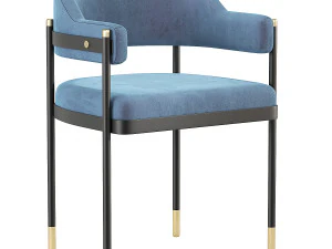Laskasas Dale Dining Chair 3D Model