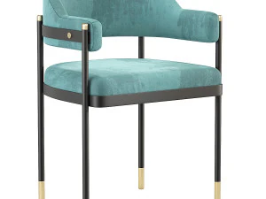 Laskasas Dale Dining Chair 3D Model
